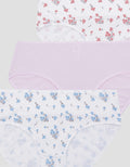 Nevada Women's Midi Pack Panties Flower Print