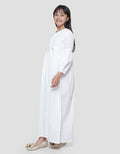 Sweet Miss Leb Modest Bordir Rompi Tassel Maxi Dress Anak Perempuan