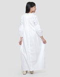 Sweet Miss Leb Modest Bordir Rompi Tassel Maxi Dress Anak Perempuan