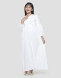 Sweet Miss Leb Modest Bordir Rompi Tassel Maxi Dress Anak Perempuan