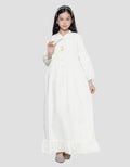 Sweet Miss Maxi Dress Modest Anak Perempuan Detail Bordir Dada Tangan