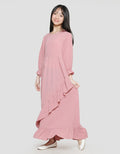 Sweet Miss Ruffle Side Dress Modest Anak Perempuan