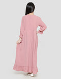 Sweet Miss Ruffle Side Dress Modest Anak Perempuan