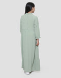 Sweet Miss Leb Modest Karet Samping Maxi Dress Anak Perempuan