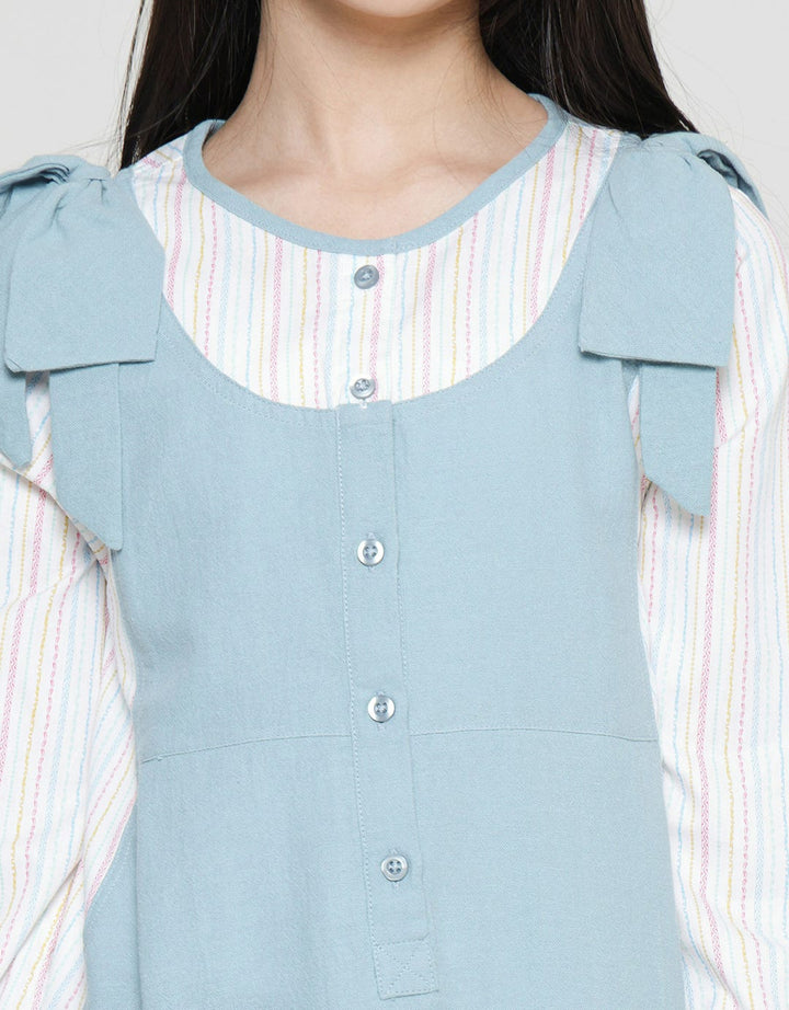 Sweet Miss Maxi Dress Leb Modest Bordir Rompi Anak Perempuan