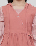 Sweet Miss Leb Modest Hoody Ontone Maxi Dress for Girls