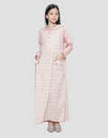 Sweet Miss Overall Kotak Salur Komb Polosan Maxi Dress Anak Perempuan