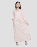 Sweet Miss Overall Kotak Salur Komb Polosan Maxi Dress Anak Perempuan
