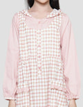 Sweet Miss Overall Kotak Salur Komb Polosan Maxi Dress Anak Perempuan