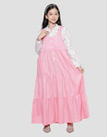 Sweet Miss Overall Kombinasi Bunga Maxi Dress Anak Perempuan