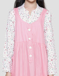 Sweet Miss Overall Kombinasi Bunga Maxi Dress Anak Perempuan