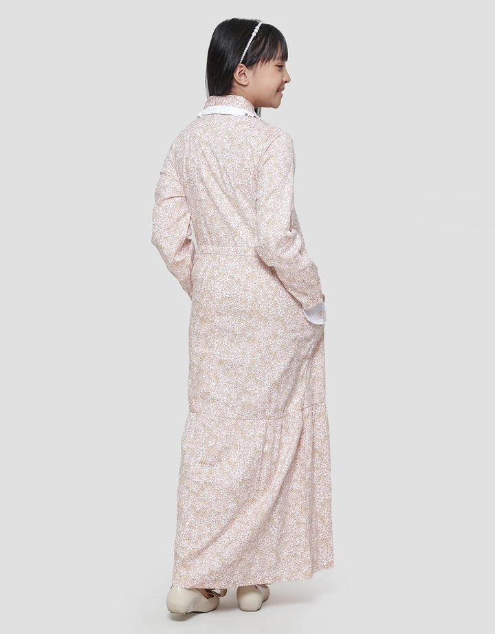 Sweet Miss Modest Flower Dress Anak Perempuan