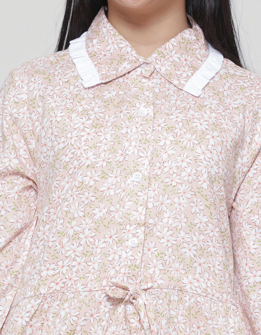 Sweet Miss Modest Flower Dress Anak Perempuan