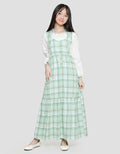 Sweet Miss Overall Hoody Kotak Maxi Dress Anak Perempuan