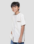 Aero Motif Silver Thread Koko Short Sleeve Boys