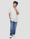 Aero Motif Silver Thread Koko Short Sleeve Boys