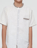 Aero Motif Silver Thread Koko Short Sleeve Boys