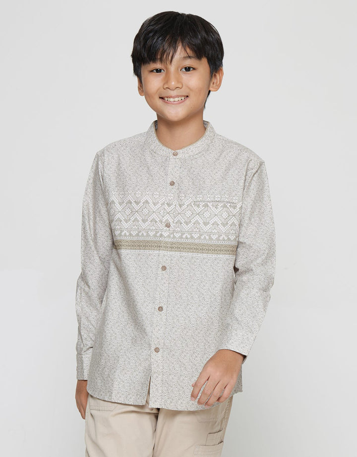 Aero Twinning Corak Kemeja Koko Anak Laki-Laki
