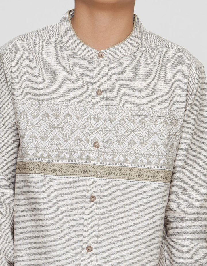 Aero Twinning Corak Kemeja Koko Anak Laki-Laki