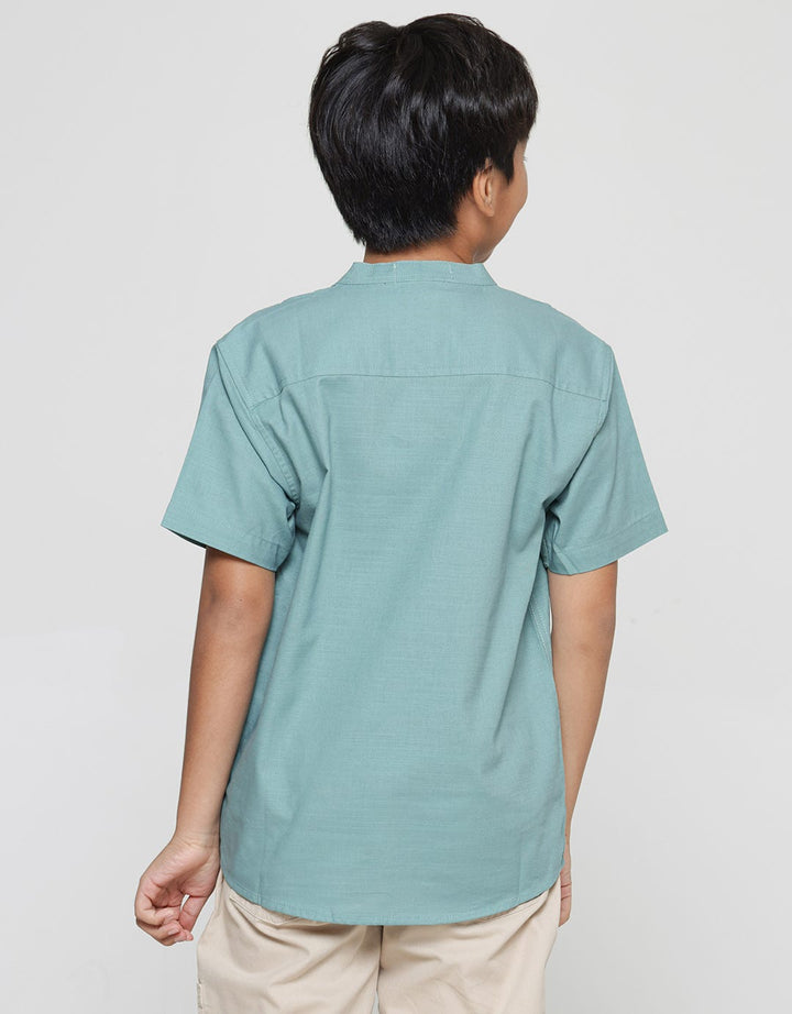 Aero Plain Button Boys Koko Shirt