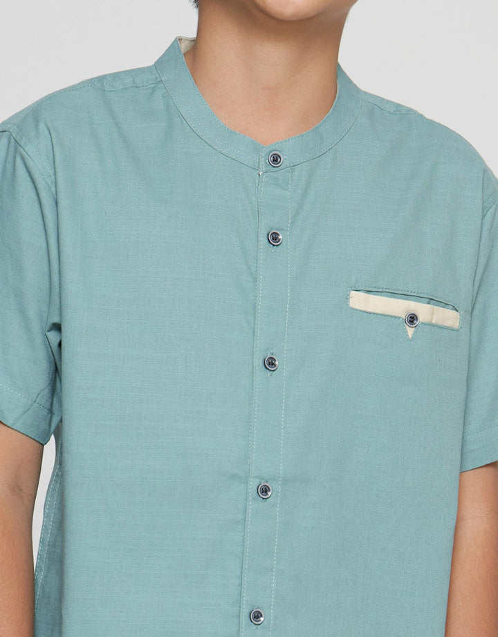 Aero Plain Button Boys Koko Shirt
