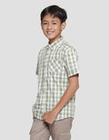 Aero Plaid Boys Short Sleeve Shirt