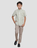 Aero Plaid Boys Short Sleeve Shirt