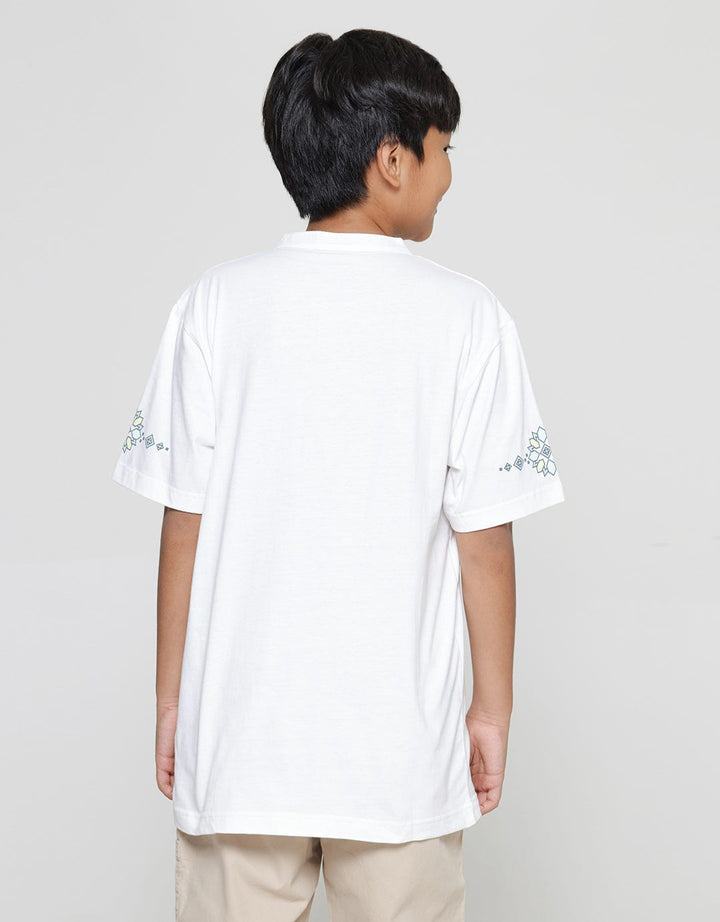 Aero Koko Color Screen Printed Koko Collar Boys' Short Sleeves