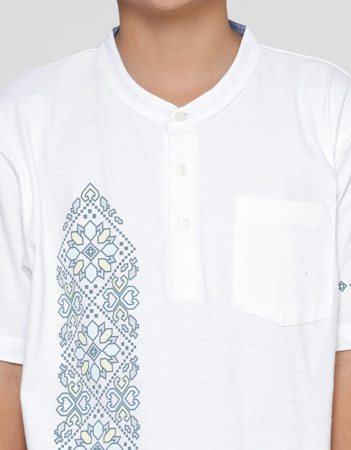 Aero Koko Color Screen Printed Koko Collar Boys' Short Sleeves