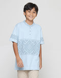 Aero Koko Boys Short Sleeve Middle Screen Printed Collar