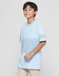 Aero Koko Boys Short Sleeve Middle Screen Printed Collar