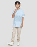 Aero Koko Boys Short Sleeve Middle Screen Printed Collar