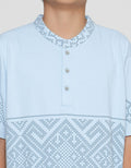 Aero Koko Boys Short Sleeve Middle Screen Printed Collar
