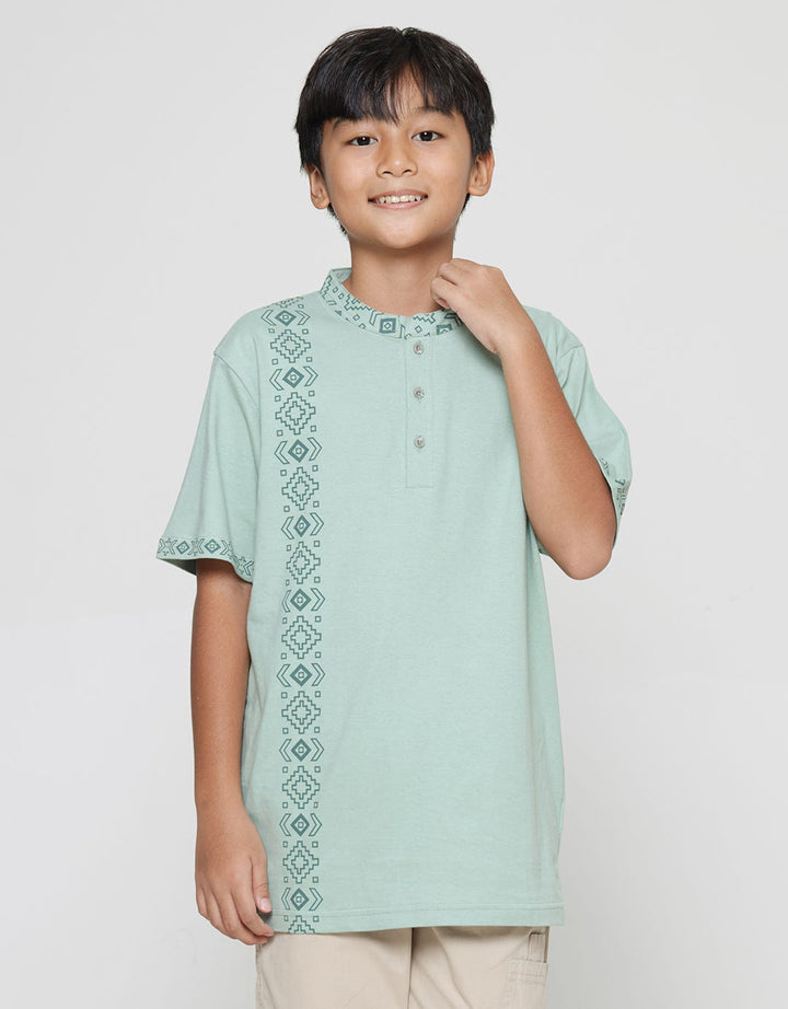 Aero Koko Boys Short Sleeve Side Screen Printed Koko Collar