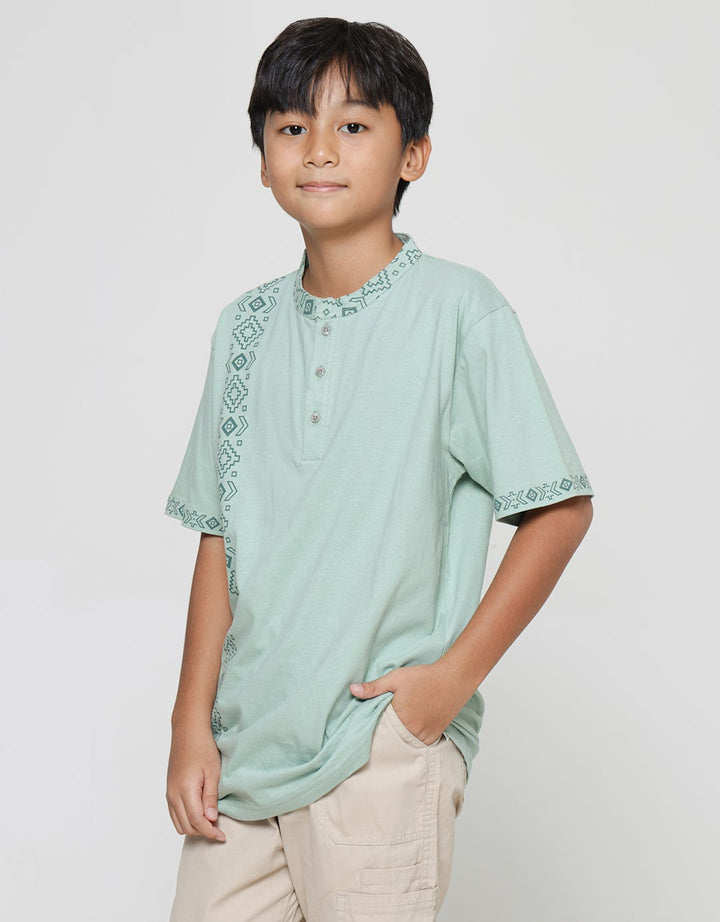 Aero Koko Boys Short Sleeve Side Screen Printed Koko Collar