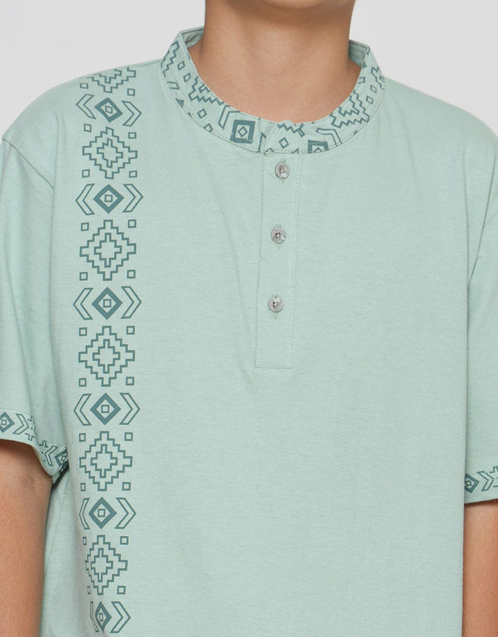 Aero Koko Boys Short Sleeve Side Screen Printed Koko Collar