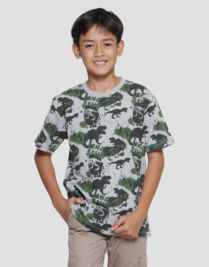Aero Dino Camo Print Boys T-Shirt