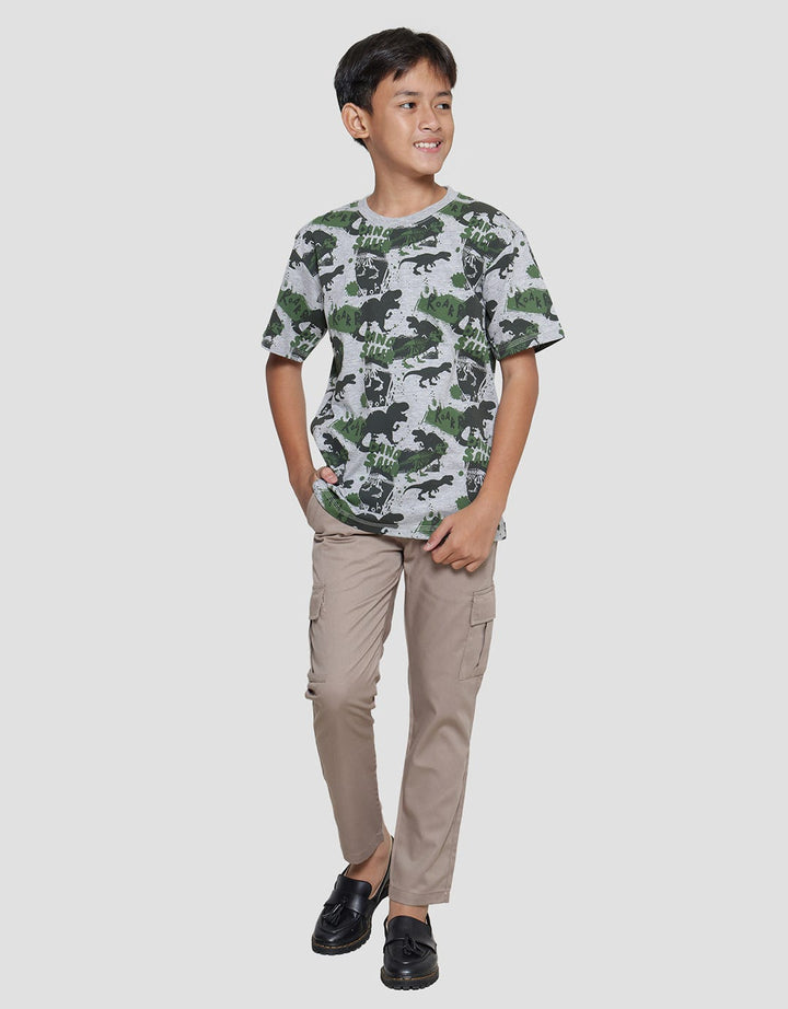 Aero Dino Camo Print Boys T-Shirt