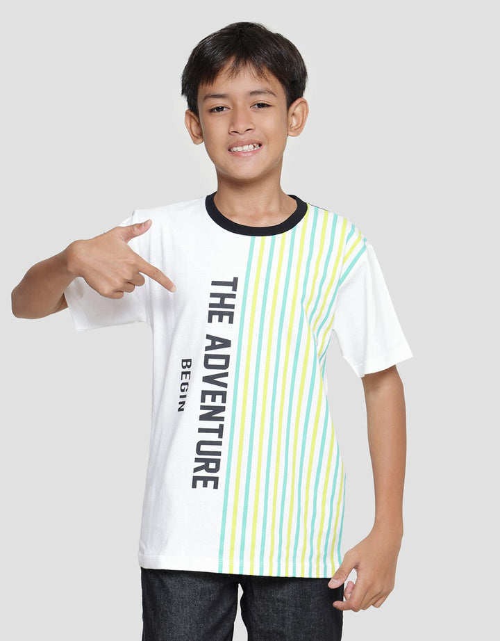 Aero Kaos Lengan Pendek Anak Laki-laki  Salur Kombinasi Adventure