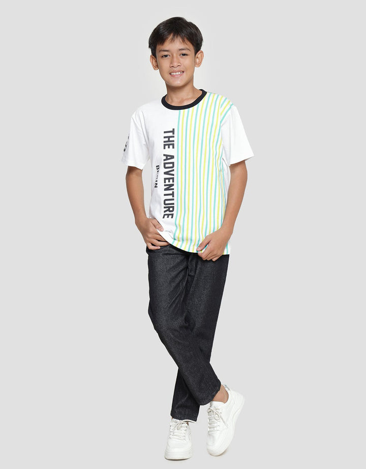Aero Kaos Lengan Pendek Anak Laki-laki  Salur Kombinasi Adventure