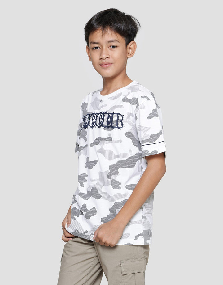 Aero Kaos Lengan Pendek Soccer Full Print Anak Laki-laki
