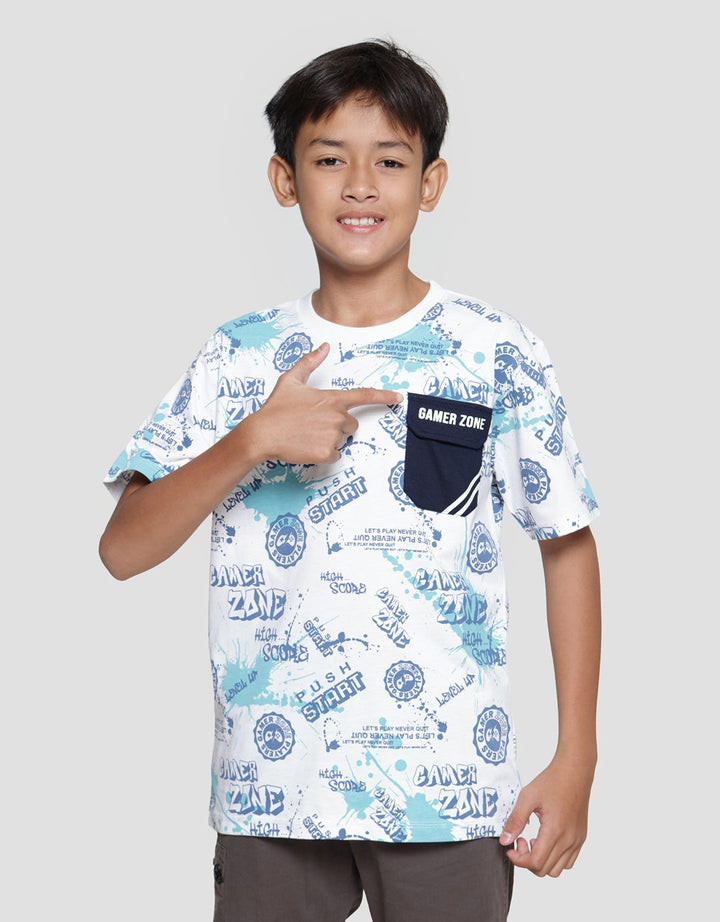 Aero Game Zone Boys Short Sleeve T-Shirt Pocket