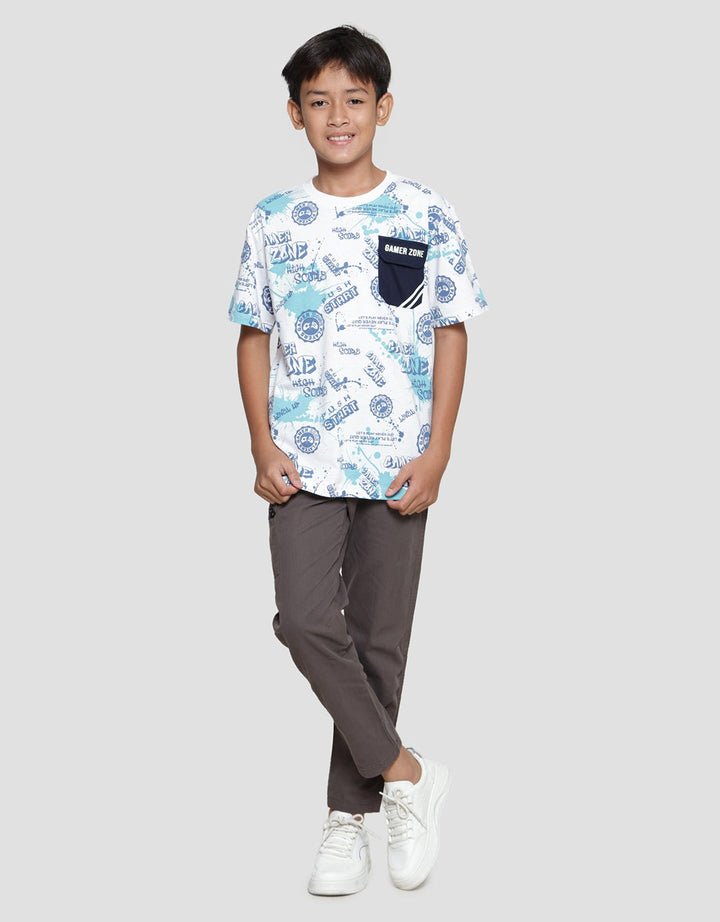Aero Game Zone Boys Short Sleeve T-Shirt Pocket