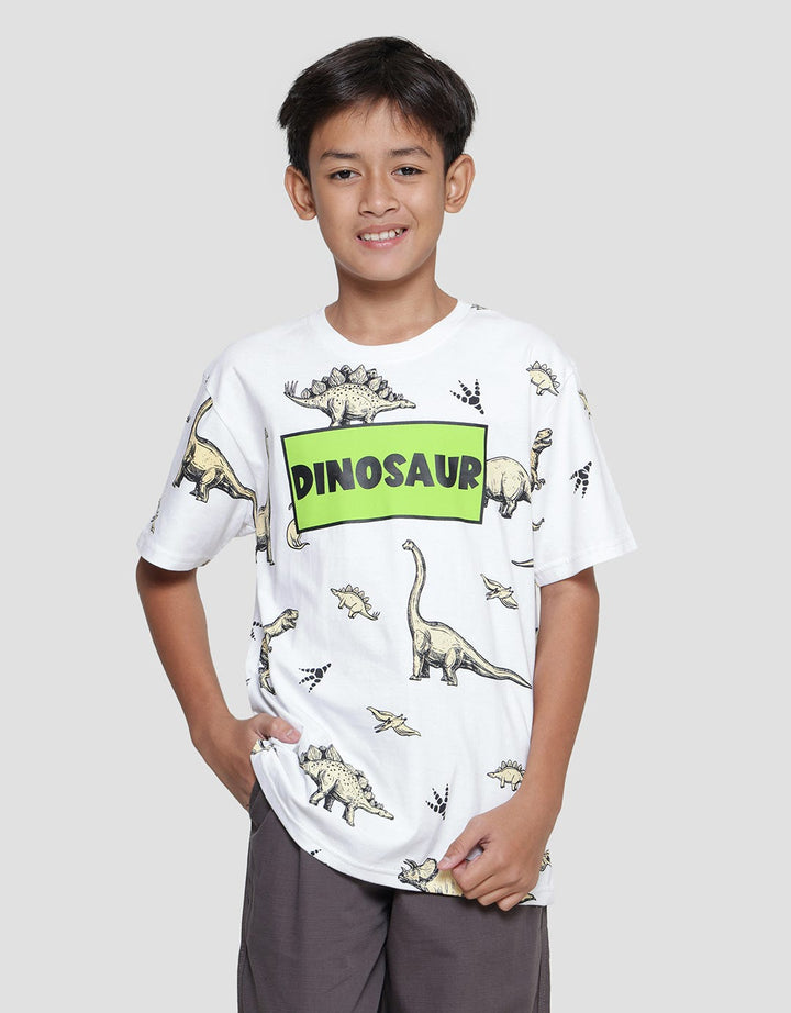 Aero Dinosaur Full Print Kaos Lengan Pendek Anak Laki-Laki