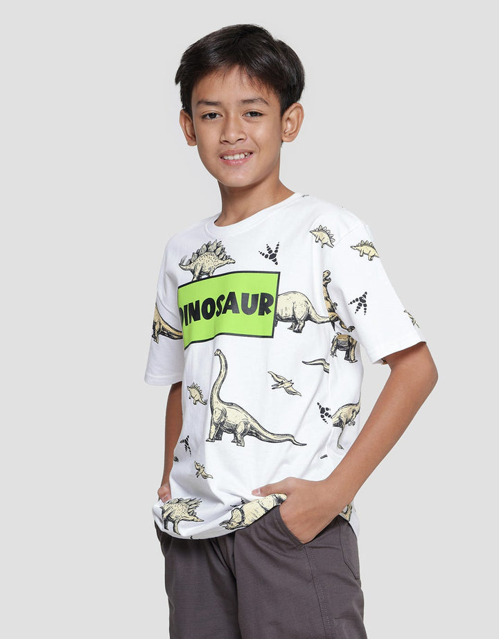 Aero Dinosaur Full Print Kaos Lengan Pendek Anak Laki-Laki