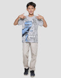 Aero Boys Short Sleeve T-Shirt Dino World Print