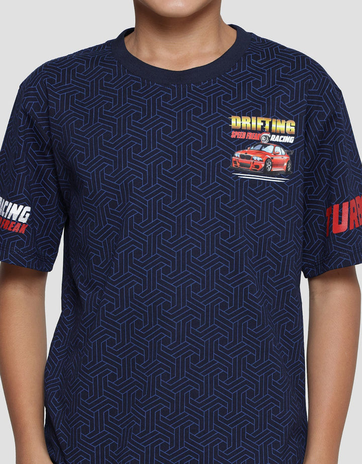Aero Drifting Racing Kaos Anak Laki-laki
