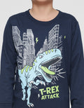Aero Dino Print Sweater Anak Laki-laki