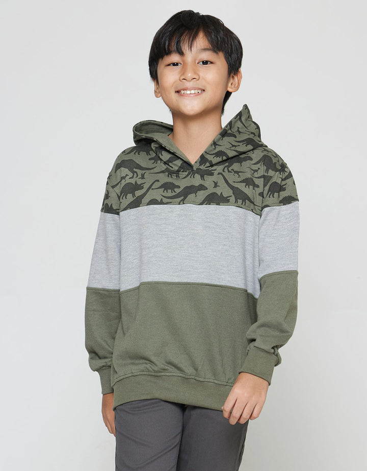 Aero Dino Cut Sewn Sweater Hoody Boys