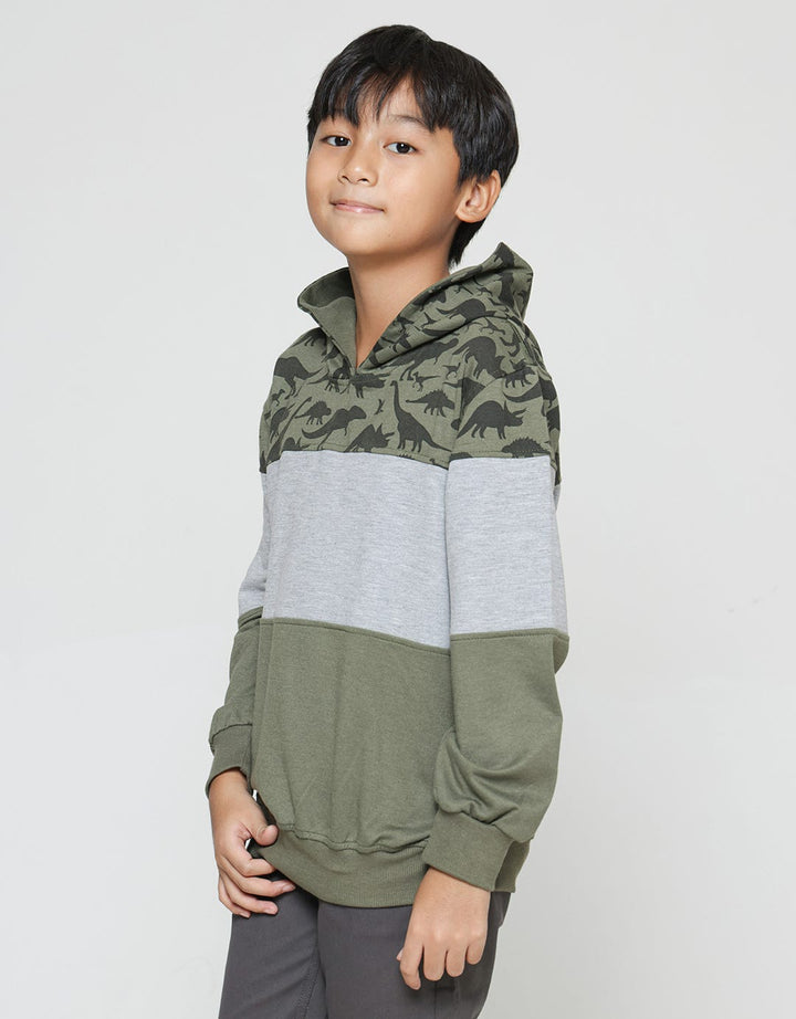 Aero Dino Cut Sewn Sweater Hoody Boys